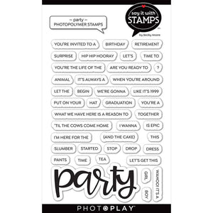 Photoplay Say It With Stamps Stamp & Die Set Party (SIS2680)
