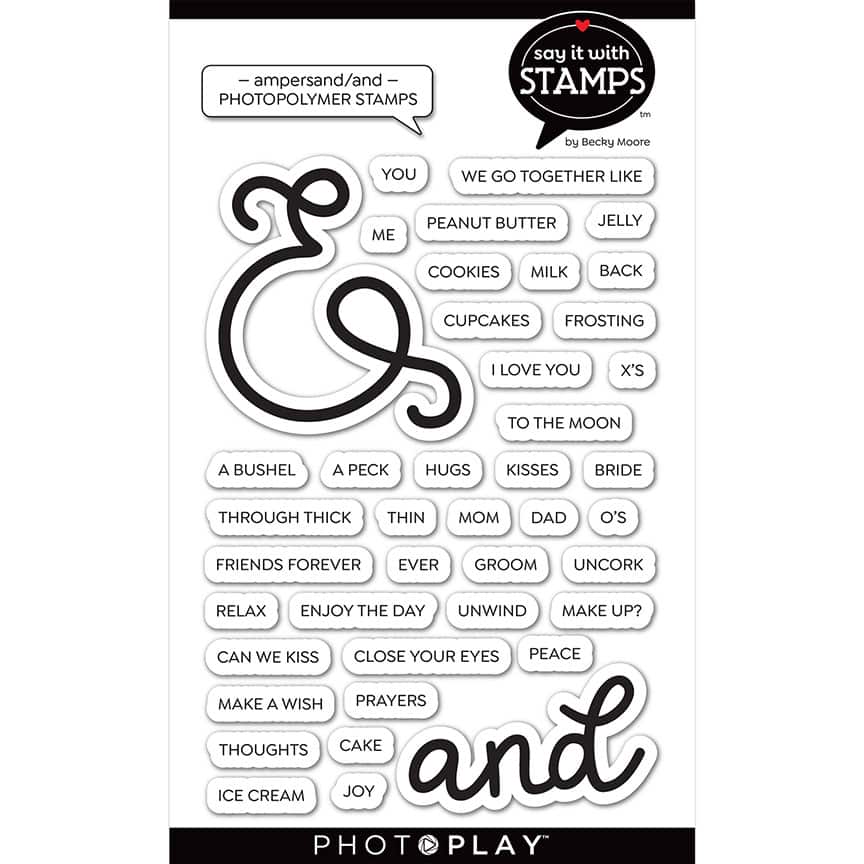 Photoplay Say It With Stamps Photopolymer Stamp & Die Set Ampersand/And (SIS2685/2686)