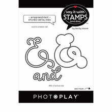 Load image into Gallery viewer, Photoplay Say It With Stamps Photopolymer Stamp &amp; Die Set Ampersand/And (SIS2685/2686)
