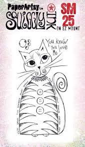 PaperArtsy Squiggly Ink Mini You Know You Love Me Cat (SM25)