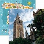 Reminisce Scrapbook Paper - 12" x 12" - Spain - Seville Cathedral (SPA-003)