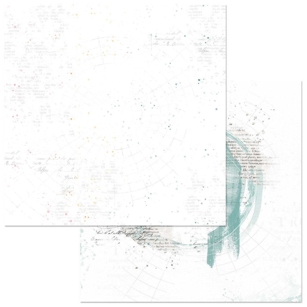 49 & Market 12x12 Scrapbook Paper Spectrum Sherbet Painted Foundations – Sprinkled (SS-36202)