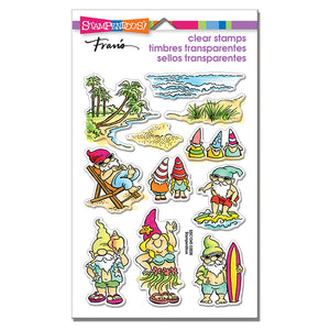 Stampendous Fran's Clear Stamp Gnome Beach (SSC1345)