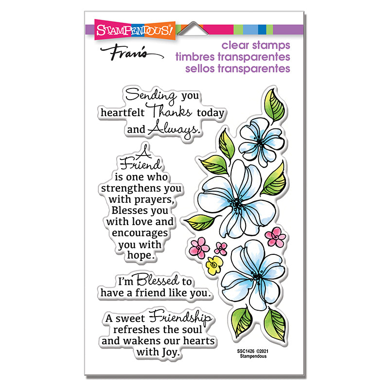 Stampendous Fran's Clear Stamp Dogwood Friends (SSC1426)