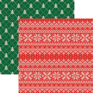 Reminisce 12x12 Scrapbook Paper Santa's Sweater (SSW-001)