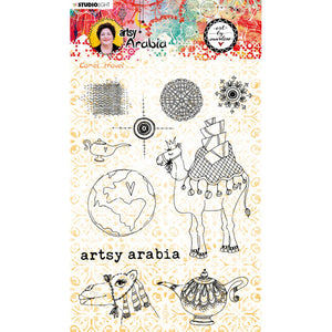 Art by Marlene Clear Stamp Camel Travel Artsy Arabia No. 60  (STAMPBM60)