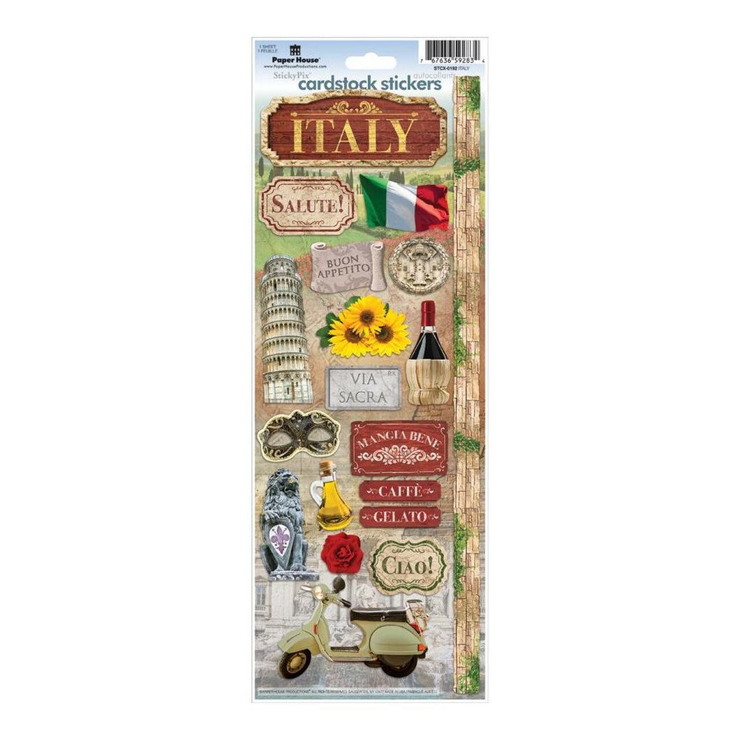 Paper House Productions Cardstock Sticker - Italy (STCX-0192)