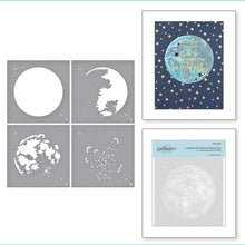 Load image into Gallery viewer, Spellbinders Layered Full Moon Stencil Set (STN-001)
