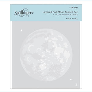 Spellbinders Layered Full Moon Stencil Set (STN-001)