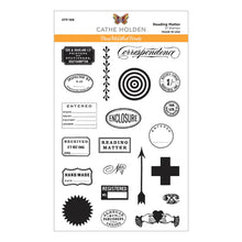 Load image into Gallery viewer, Spellbinders Paper Arts Clear Stamp Set Reading Matter (STP-168)
