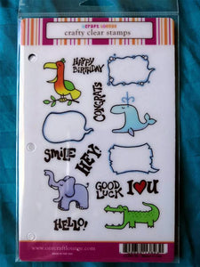 Our Craft Lounge Crafty Clear Stamps - Shout It Out