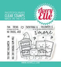 Avery Elle Photopolymer Clear Stamps Halloween S'Mores (ST-21-28)