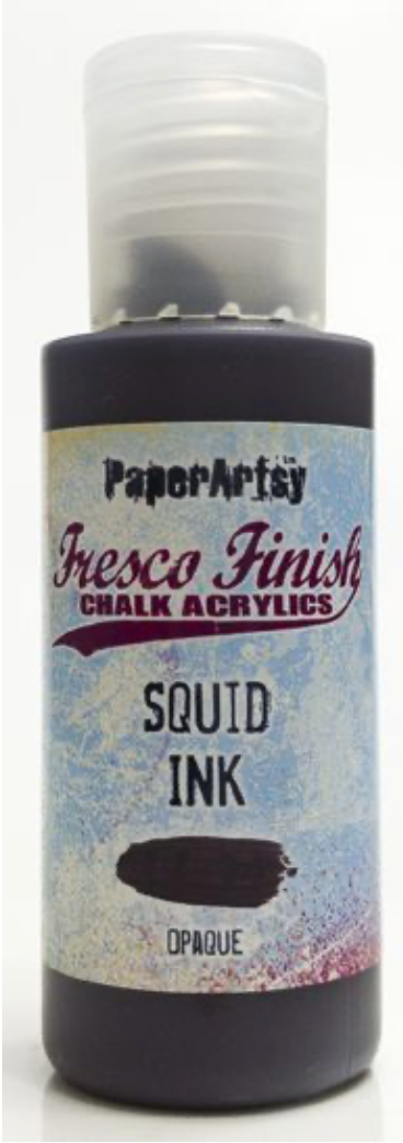 PaperArtsy Fresco Finish Chalk Acrylics Squid Ink Opaque (FF56)