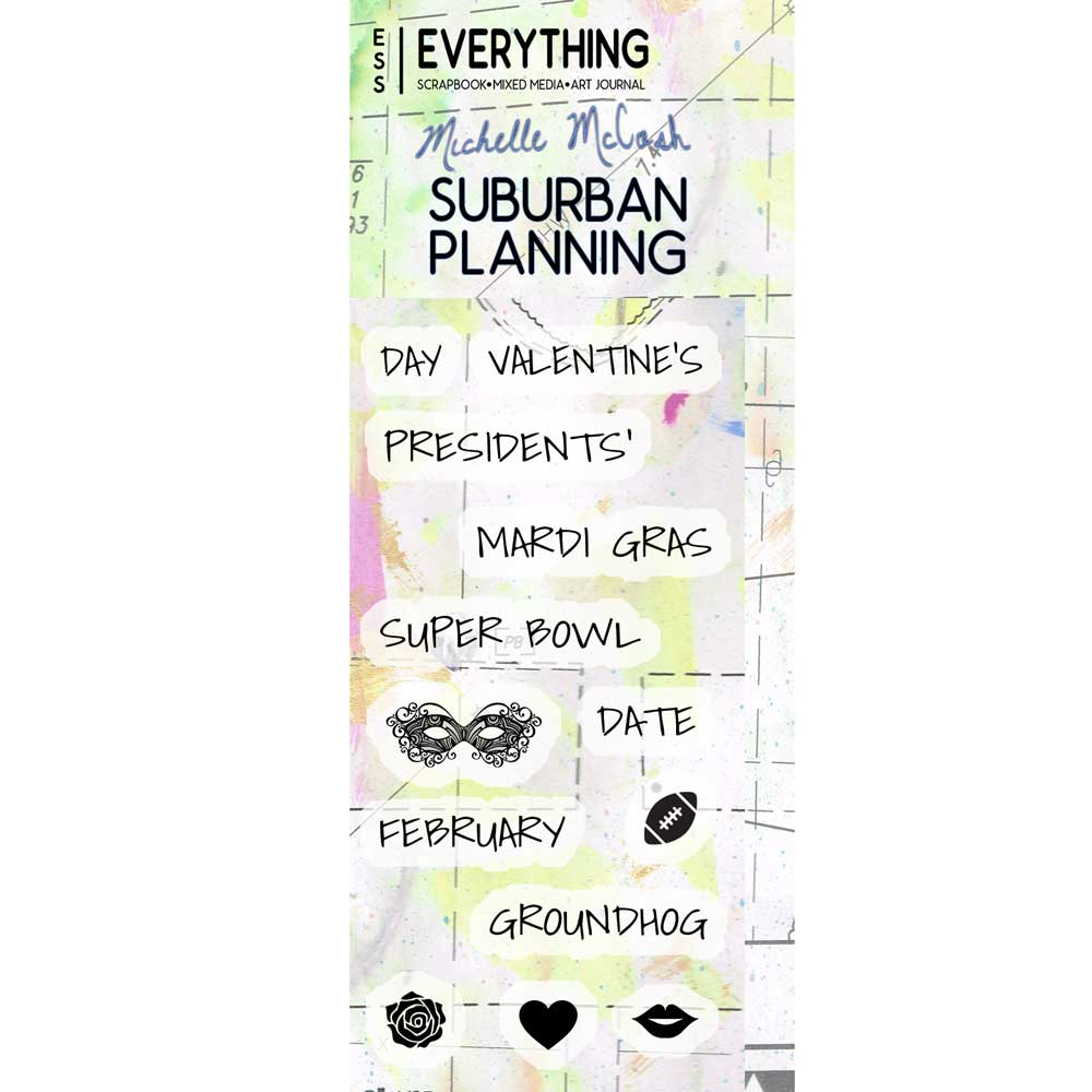 Suburban Planning Planner Stamp Set by Michelle McCosh January – Everything  Mixed Media