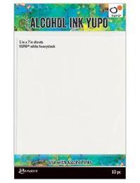 Tim Holtz Alcohol Ink Yupo Cardstock White 5s7 (TAC63339)