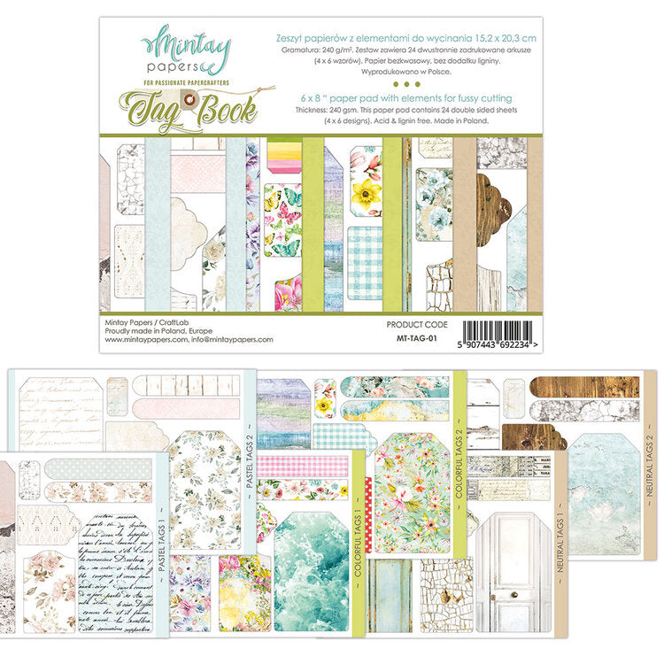 Mintay Papers 6x8 Paper Tag Book (MT-TAG-01)