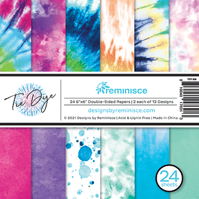 Reminisce Tie Dye Collection 6x6 Paper Pad (TDY-300)