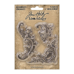 Tim Holtz idea-ology Adornments Flourish (TH94231)