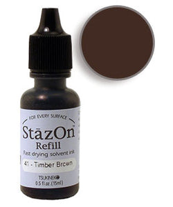 StazOn Solvent Ink Refill 41-Timber Brown
