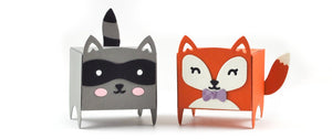 Lawn Fawn Lawn Cut Tiny Gift Box Raccoon and Fox Add-on (LF1826)