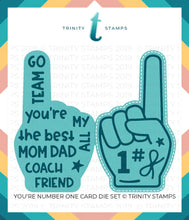 Load image into Gallery viewer, Trinity Stamps You&#39;re #1 Shaped Card Die (TMD-019)
