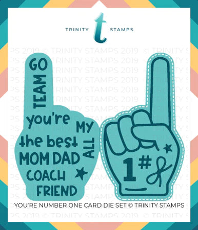 Trinity Stamps You're #1 Shaped Card Die (TMD-019)