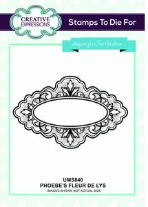 Creative Expressions Stamps to Die For Phoebe's Fleur de Lys (UMS840)