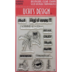 Uchi's Design Bilingual Clear Stamps - Summer/Verano