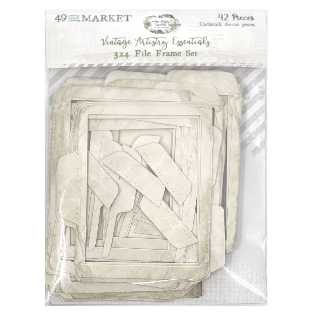 49 & Market Vintage Artistry Essentials 3x4 File Frame Set (VAE-33706)