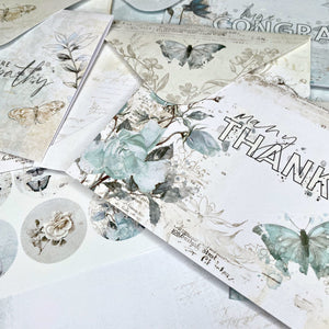 49 and Market Vintage Artistry Serenity Collection Card Kit (VAS-38138)