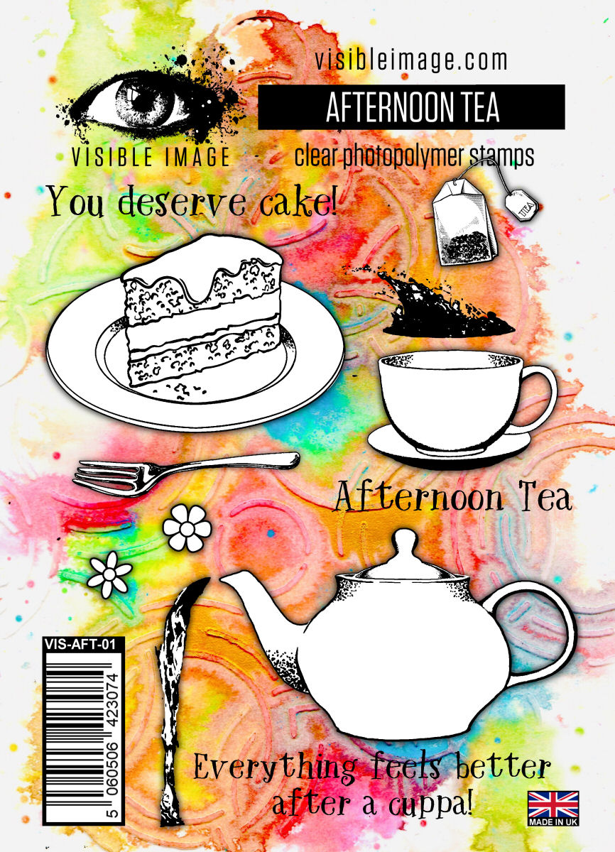 Visible Image Clear Photopolymer Stamps Afternoon Tea (VIS-AFT-01)