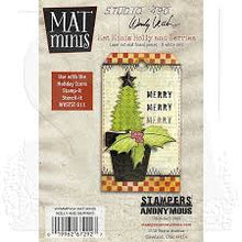 Load image into Gallery viewer, Wendy Vecchi Studio 490 Mat Minis Holly &amp; Berries (WVMMPV04)
