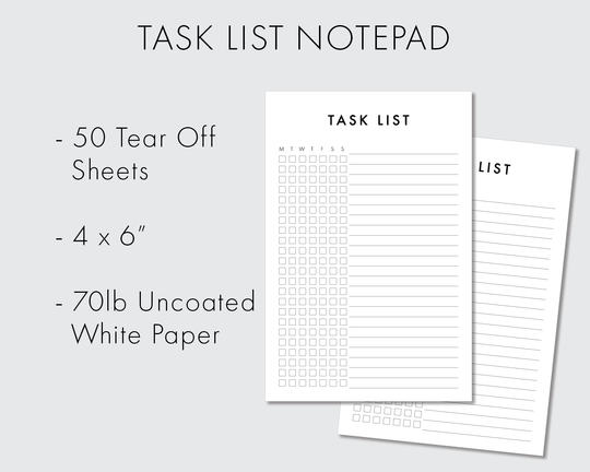InkByJeng Task List Note Pad (NP-TL-102)