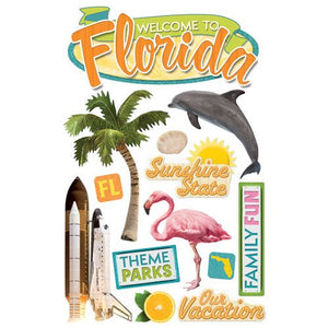 Paper House Productions 3D Stickers Florida Collection (STDM-0088)