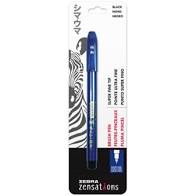 Zebra Zensations Black Super Fine Tip Pen - 01111