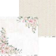P13 Let Your Creativity Bloom Collection 12x12 Scrapbook Paper Corner Blooms (P13-CRB-03)