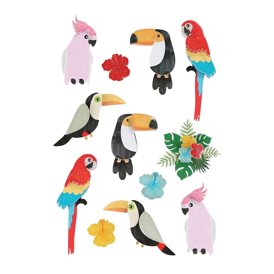 Fun Stampers Journey Layered Stickers Toucan Friends (AC-0373)