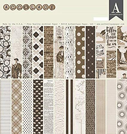 Authentique- 12x12 Paper Pad- Accolade (ACD016)