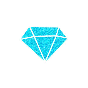 Aladine IZINK Diamond Glitter Paint - Bleu Caraibe (80821)