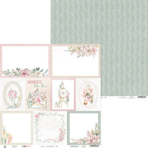 P13 Let Your Creativity Bloom Collection 12x12 Scrapbook Paper Journal Cards (P13-CRB-05)