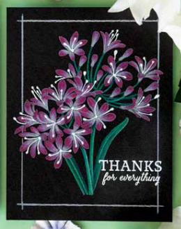 Hero Arts Polyclear Stamps Beautiful Day Agapanthus (CM319)