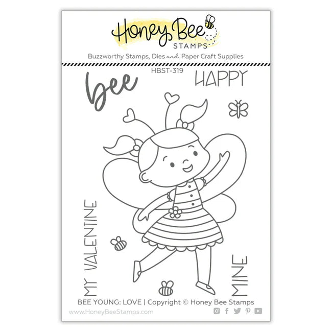 Honey Bee Stamp & Die Set Bee Young Spring (HBDS-328)