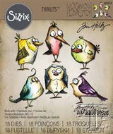 Sizzix Alterations Framelits Die Set Bird Crazy by Tim Holtz (660954)