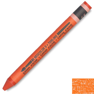 Caran D'Ache Neocolor II Watercolor Crayons - Reddish Orange #040