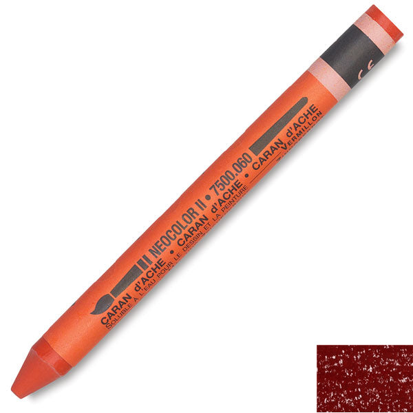 Caran D'Ache Neocolor II Watercolor Crayons - Crimson Alizarin Hue #589