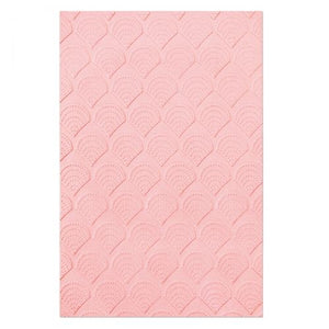 Sizzix Multi-Level Textured Impressions Embossing Folder Fan Tiles (665746)