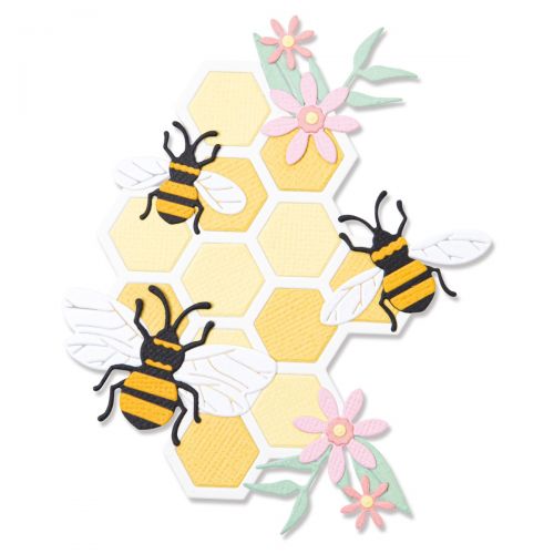 Sizzix Thinlits Die Set Bee Hive  (665880)