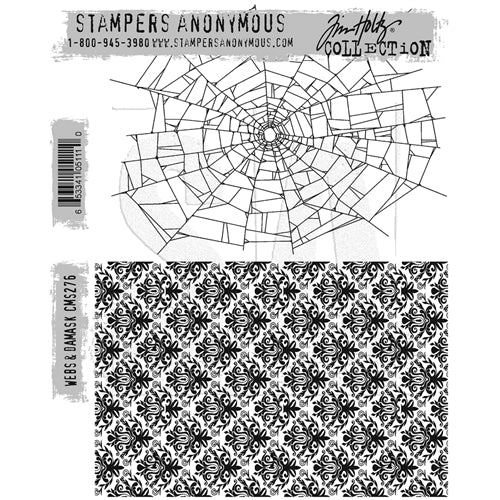 Stampers Anonymous Tim Holtz Collection Webs & Damask (CMS276)