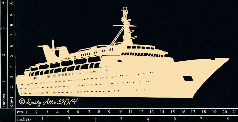 The Dusty Attic Chipboard - Cruise Ship (DA00446)