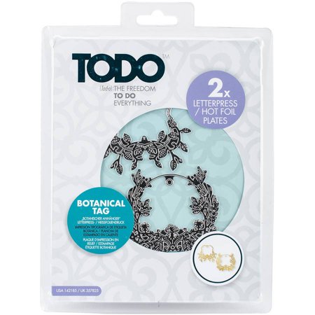 ToDo Letterpress/Hot Foil Plates- Botanical Tag (142200)